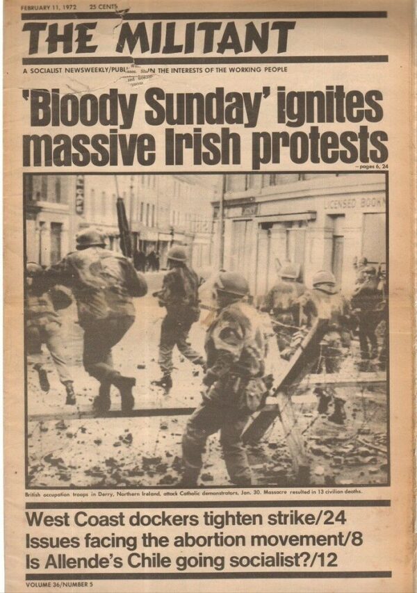 Giornale-Inglese-THE-MILITANT-11-Frebruary-1972-n-5-volume-36-English-Magazine-123009573038