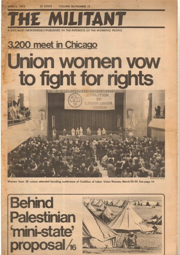Giornale-Inglese-THE-MILITANT-5-April-1974-n-13-volume-38-English-Magazine-112856045058