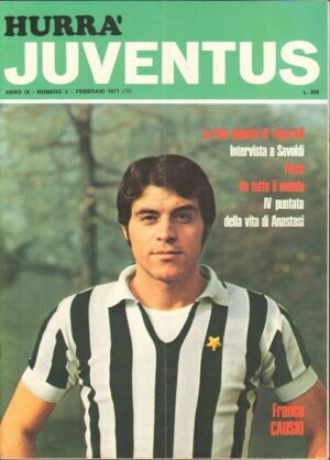 Hurrà Juventus n. 2 - Febbraio 1971 - In copertina Franco Causio