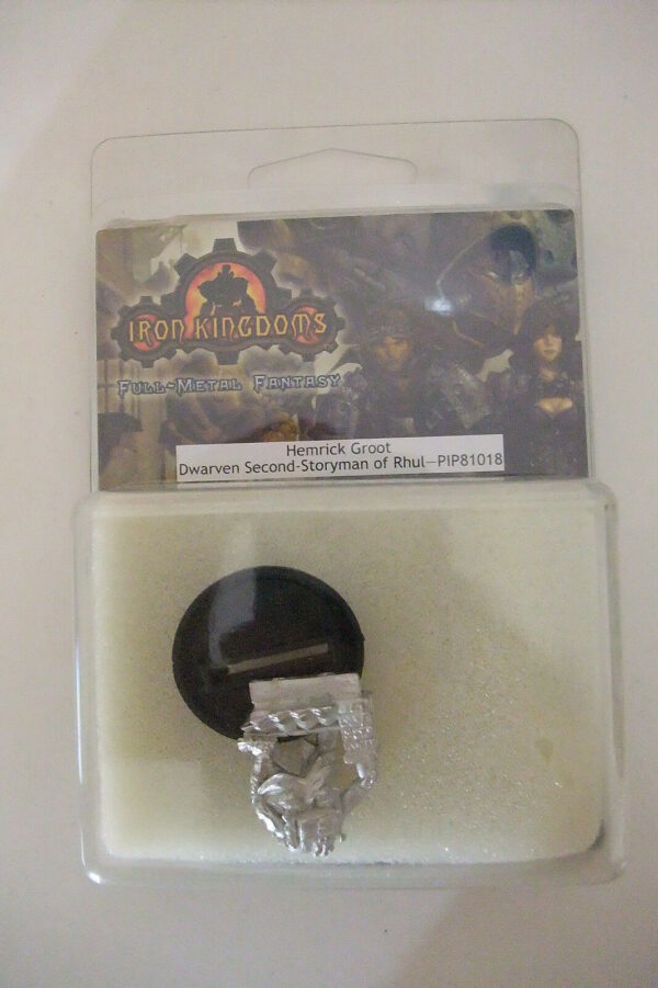 IRON-KINGDOMS-HEMRICK-GROOT-DWARVEN-SECOND-STORYMAN-montare-dipingere-Cod-P34-111820148668