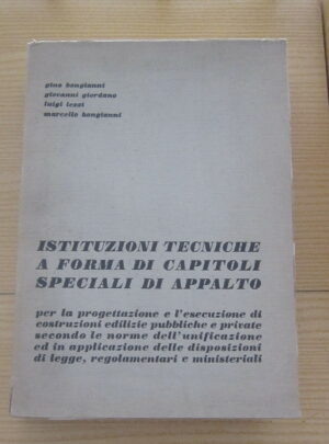 ISTITUZIONI TECNICHE A FORMA DI CAPITOLI SPECIALI DI APPALTO ed. 1975