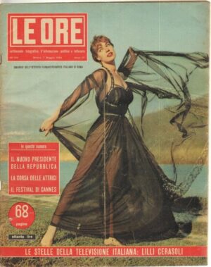 LE ORE anno 1955 n. 104 del 7 Maggio Lilli Cerasoli