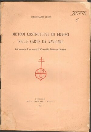METODI COSTRUTTIVI ED ERRORI NELLE CARTE DA NAVIGARE di Sebastiano Crino 1932