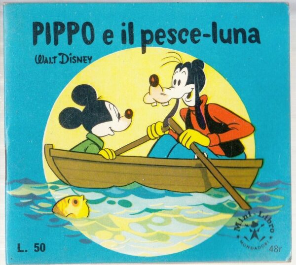 PIPPO-E-IL-PESCE-LUNA-di-Walt-Disney-Mini-Libro-n-48r-Mondadori-123761403428