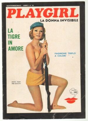 PLAYGIRL Anno 1968 n. 10 del  31 Maggio - Fotoromanzo erotico con poster