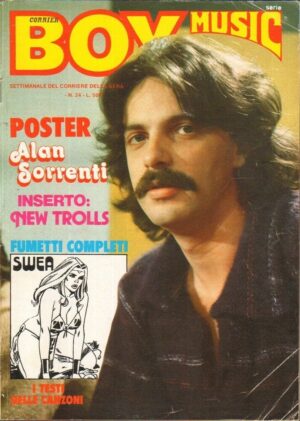 Rivista Boy Music n. 24 del 20 Giugno 1979. In Copertina Alan Sorrenti. SENZA Poster