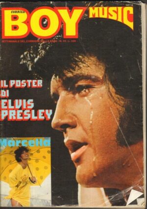 Rivista Boy Music n. 39 del 3 Ottobre 1979. In copertina Elvis Presley SENZA Poster