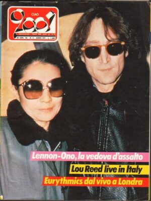 Rivista CIAO 2001 Anno 1984 n. 4. Lennon e Yoko Ono, Lou Reed, Eurythmics, Plant