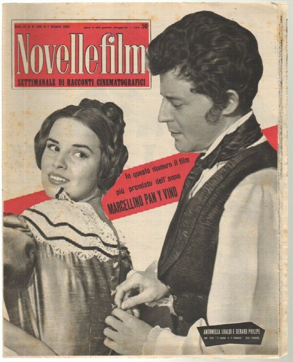 Rivista-NOVELLEFILM-Anno-1955-n-406-In-copertina-Antonella-Lualdi-e-G-Philipe-123414577998