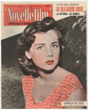 Rivista NOVELLEFILM Anno 1957 n. 521 - In copertina Lorella De Luca