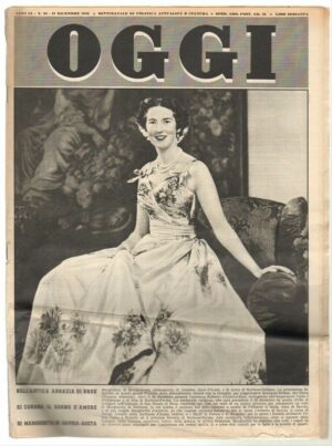 Rivista OGGI Anno 1953 n. 53 del 31 Dicembre - In copertina Margherita di Savoia