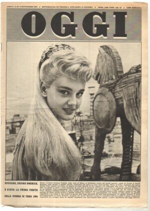 Rivista OGGI Anno 1954 n. 35 del 2 Settembre - In copertina Rossana Podestà