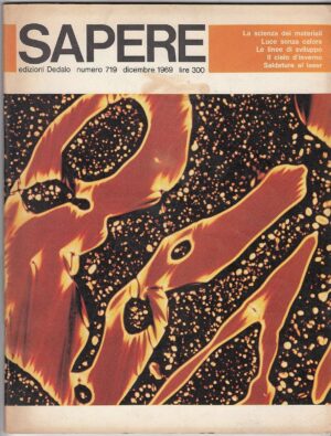 Rivista SAPERE Anno 1969 n. Dicembre ed. Dedalo