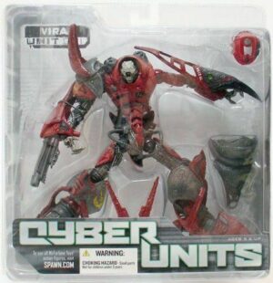 Spawn Cyber Units 001: Viral Red (Rosso). Action Figure cm 18. McFarlane Toys - Nuovo