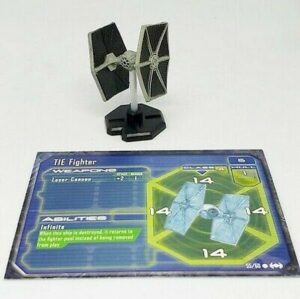 STAR WARS Starship Battles TIE FIGHTER Miniatura con Card. Nuova