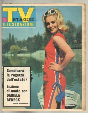 TV Sorrisi e Canzoni anno 1965 n. 24 - 13 Giugno in copertina Ingrid Schoeller
