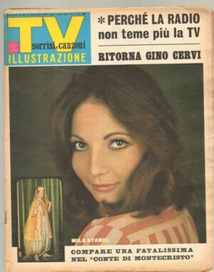 TV Sorrisi e Canzoni anno 1966 n. 48 - 27 Novembre in copertina Mila Stanic
