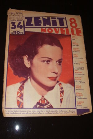 ZENIT (8 NOVELLE) anno VII N.34 rivista del 1936