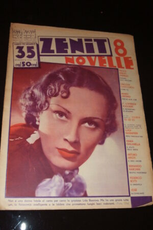 ZENIT (8 NOVELLE) anno VII N.35 rivista del 1936