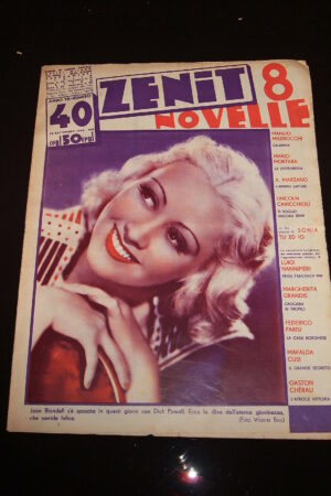 ZENIT (8 NOVELLE) anno VII N.40 rivista del 1936