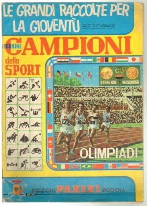 Album Campioni dello Sport: Olimpiadi 1968-69 ed. Panini. Vuoto