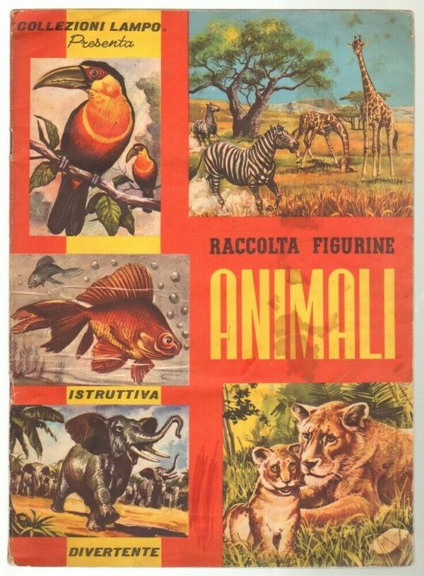 Album-Figurine-Raccolta-Figurine-Animali-1972-Incompleto-123687280199