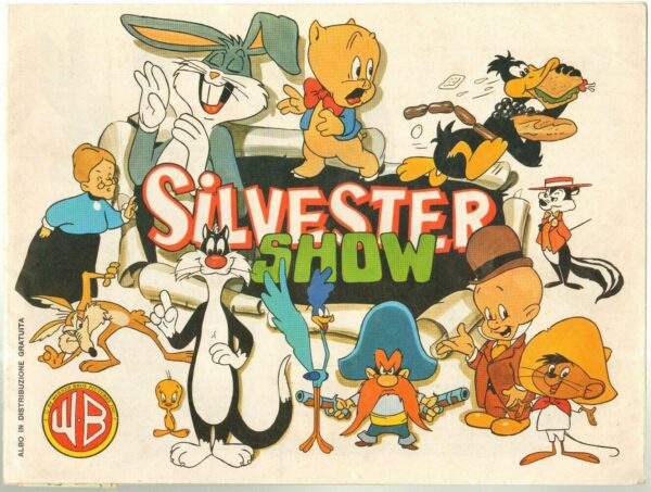 Album-Figurine-SILVESTER-SHOW-degli-Anni-70-Incompleto-Warner-Bros-123645257599