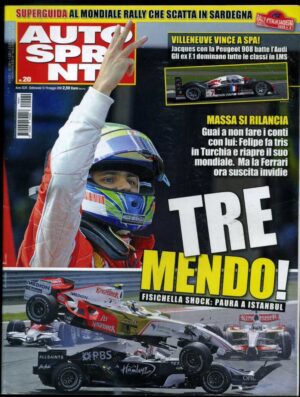 Autosprint 2008 n.20 Maggio - Villeneuve, Fisichella, Massa, Rossetti