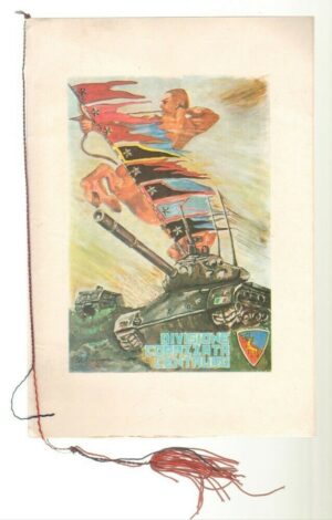 Calendario Divisione Corazzata Centauro anno 1977 con cordoncino. Esercito Itali