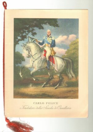 Calendario Scuola Militare di Equitazione Anno 1978 Con cordoncino originale