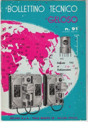 Catalogo GELOSO n.91 INVERNO 1963-64  Televisori Radio