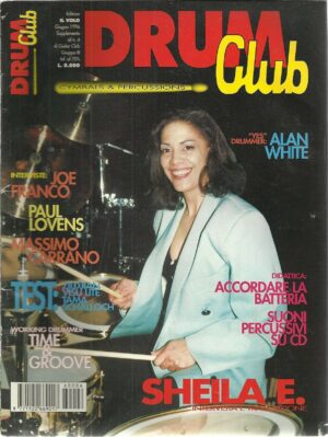 DRUM CLUB del giugno 1996 Rivista PERCUSSIONI - Batteria (Sheila E.)
