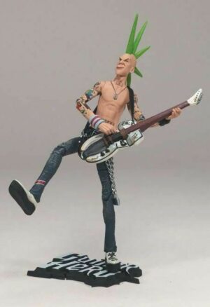 GUITAR HERO. Johnn Napalm 25 cm Capelli verdi - Action Figure McFarlane NEW McFarlane