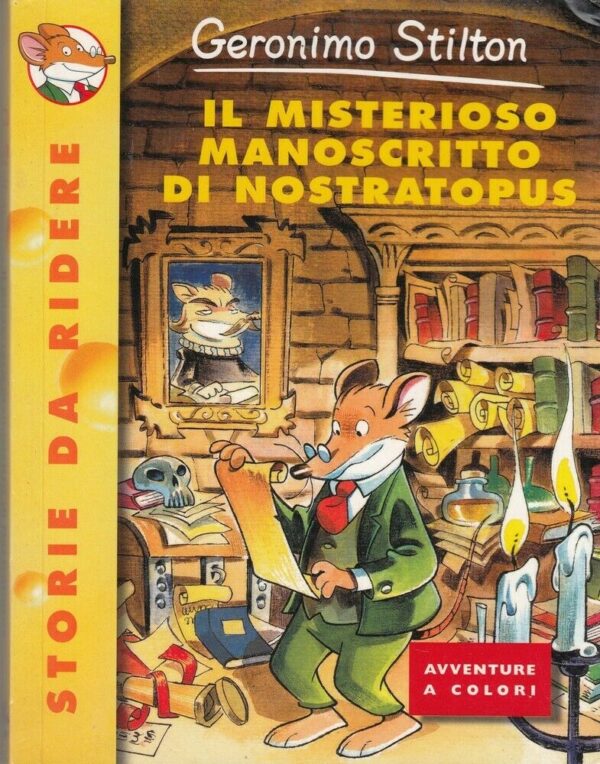 Geronimo-Stilton-n-1-IL-MISTERIOSO-MANOSCRITTO-DI-NOSTRATOPUS-ed-Piemme-123903565119