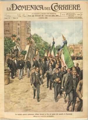 LA DOMENICA DEL CORRIERE anno 1904 n. 41 del 9 Ottobre Ristampa anastatica
