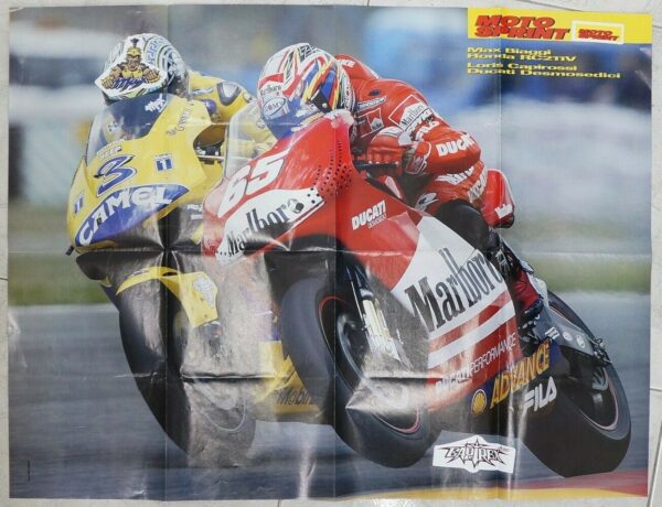Poster-doppio-Motosprint-Max-Biaggi-e-Loris-Capirossi-Valentino-Rossi-Il-Borg-113683433739