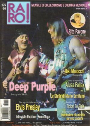 RARO! anno 2006 n. 175 Marzo Deep Purple, Elvis Presley, Rita Pavone, Pacifico