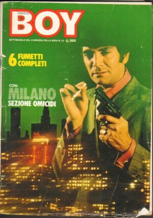 Rivista BOY n. 22 del 5 Giugno 1977. In copertina Milano Sezione Omicidi