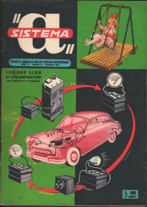 Rivista Il Sistema A. Anno 1954 n. 12. La rivista delle piccole invenzioni