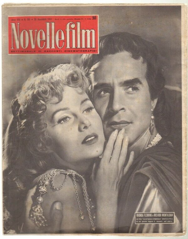 Rivista-NOVELLEFILM-Anno-1954-n-361-In-copertina-Rhonda-Fleming-e-R-Montalban-123412503939