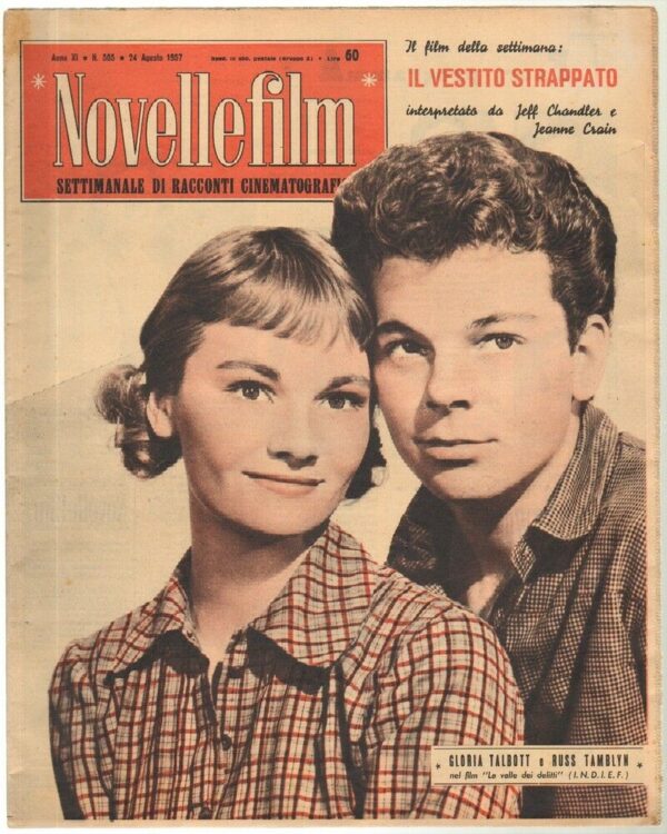 Rivista-NOVELLEFILM-Anno-1957-n-505-In-copertina-Gloria-Talbott-e-Russ-Tamblin-113297772869