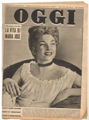 Rivista OGGI Anno 1953 n. 17 del 23Aprile - In copertina John Huston