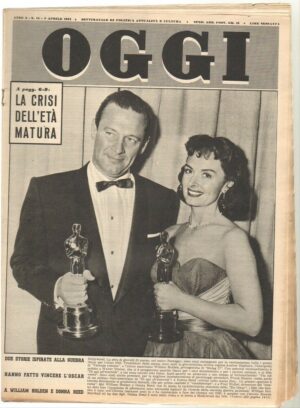 Rivista OGGI Anno 1954 n. 14 dell' 8 Aprile - In copertina William Holden e Reed