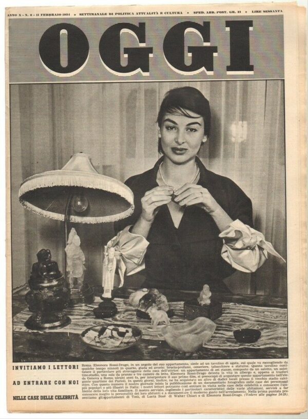 Rivista-OGGI-Anno-1954-n-6-del-11-Febbraio-In-copertina-Eleonora-Rossi-Drago-112898428879