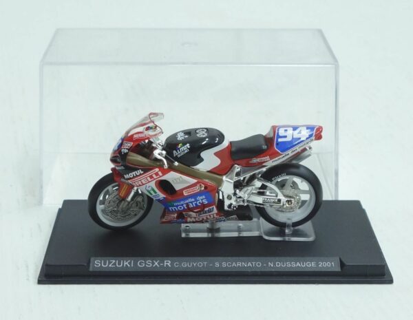 SUZUKI-GSX-R-GUYOT-SCARNATO-DUSSAUGE-2001-Modello-scala-124-DIE-CAST-374-112655356059