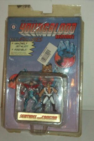 YOUNGBLOOD SENTINEL mini-figures: SENTINEL and COUGAR (cod S35) Placo Toys