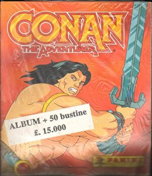 Album Figurine Conan The Adventurer. Sigillato con 50 bustine incluse