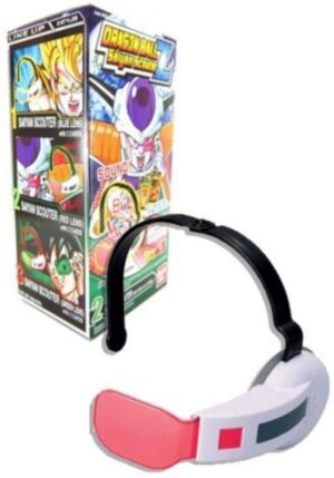Dragonball Z VISORE RILEVATORE Saiyan SCOUTER Lente ROSSA Bandai CON SONORO