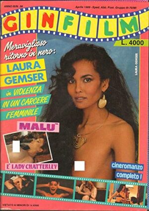 Gin Film Rivista erotica Anno 1989 aprile n.36. Laura Gemser, Malu', Monna Lynn