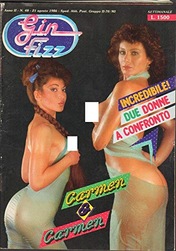 Gin-Fizz-Rivista-erotica-Anno-1986-21-agosto-n48-Carmen-Russo-Carmen-Di-Pietro-B07YQ6NYZF